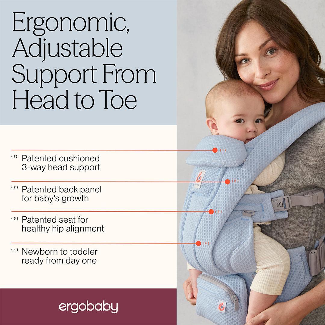Ergobaby Omni Deluxe Mesh - Serene Blue - Image 3