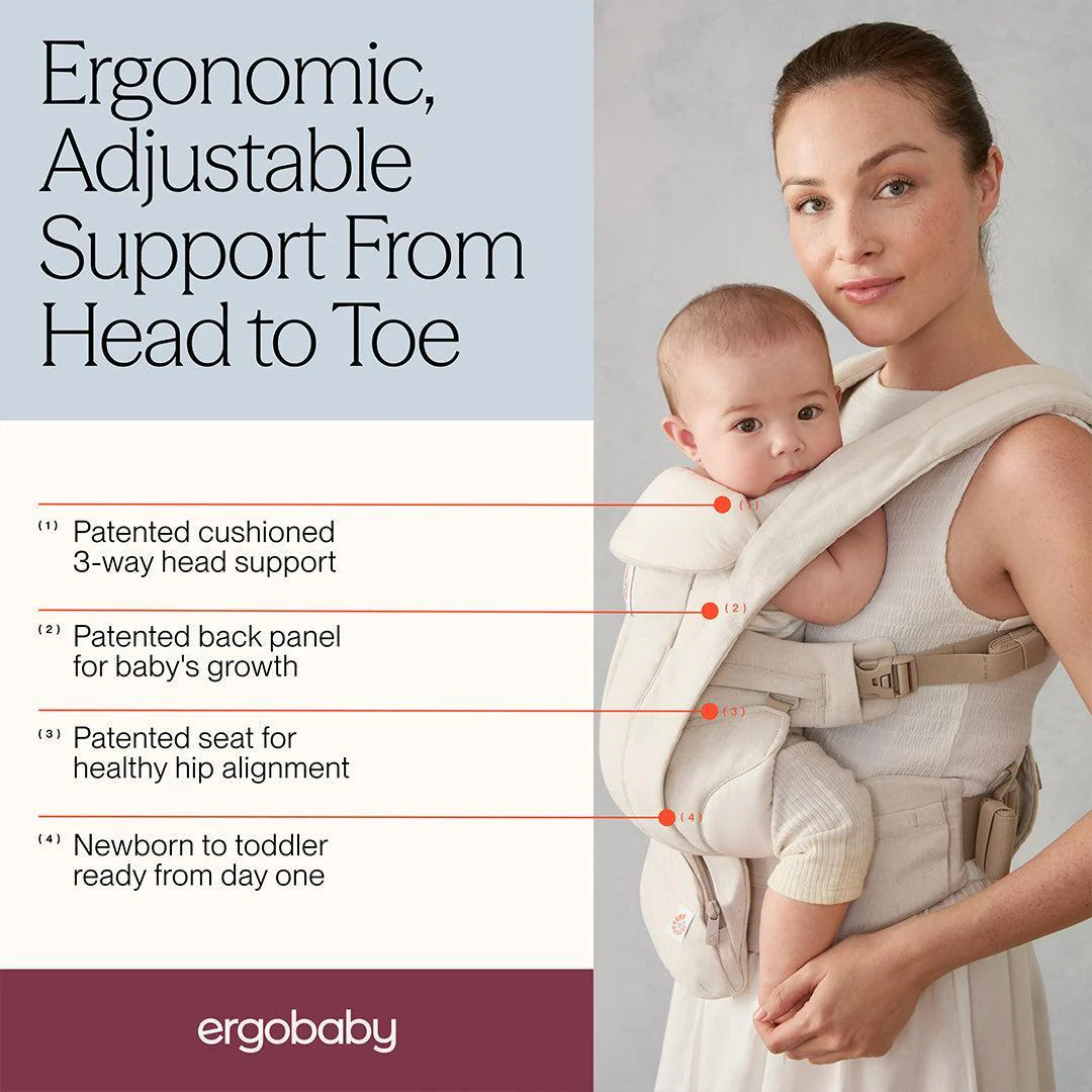 Ergobaby Omni Deluxe Baby Carrier - Natural Linen - Image 3