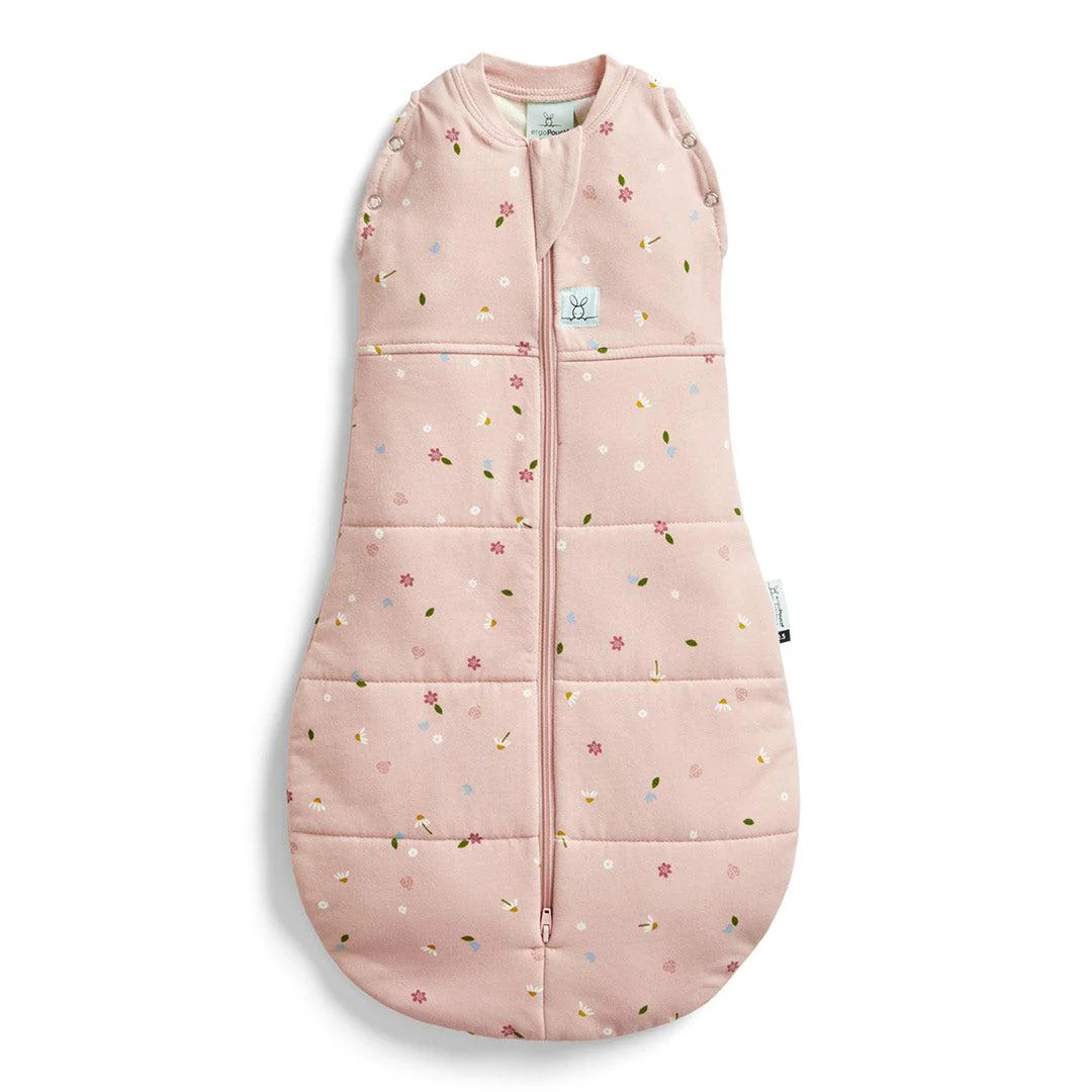 ergoPouch Organic Winter Cocoon Swaddle Sleeping Bag - 2.5 TOG - Pink Daisies