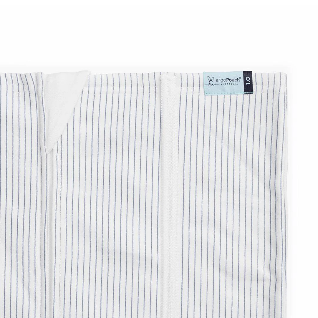 ergoPouch Organic HugMe Blanket - 1.0 & 2.5 TOG - Midnight Blue Stripe - Image 7