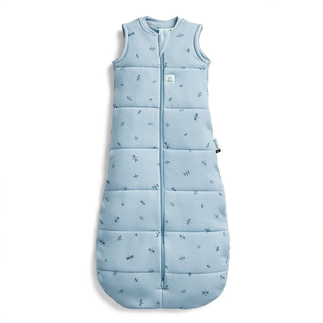 ergoPouch Organic Winter Sleeping Bag - 2.5 TOG - Blue Dragonflies