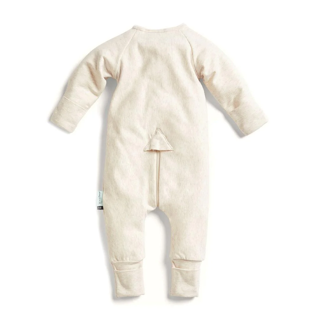 ergoPouch Organic Layers Long Sleeve Babygrow - Oatmeal - 1.0 TOG - Image 10