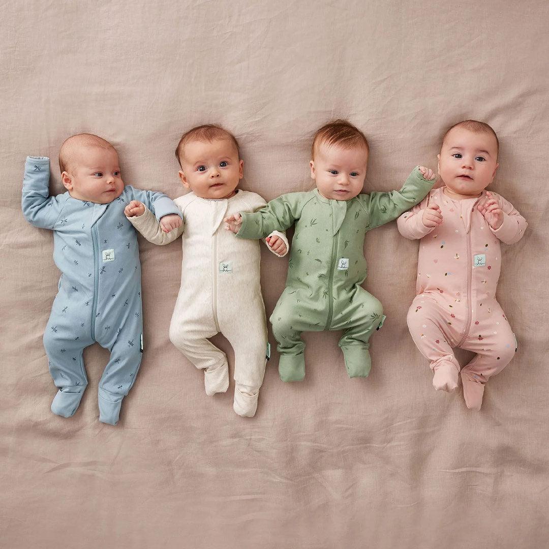 ergoPouch Organic Layers Long Sleeve Babygrow - Oatmeal - 1.0 TOG - Image 8