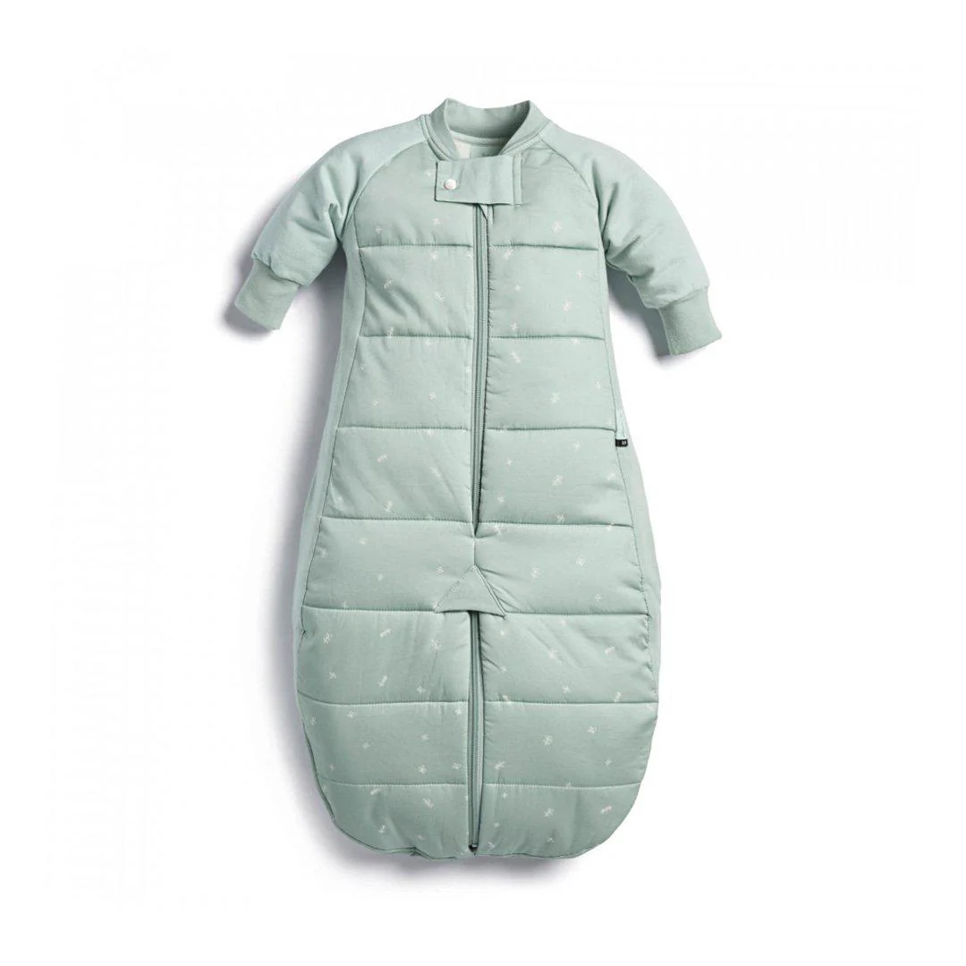 ergoPouch Organic Long Sleeved Sleepsuit Bag - Sage - TOG 3.5 - Image 5