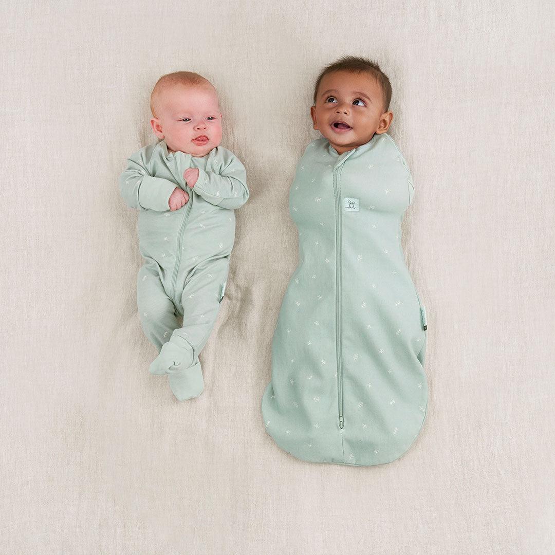 ergoPouch Organic Summer Cocoon Swaddle Sleeping Bag - 0.2 Tog - Sage - Image 6