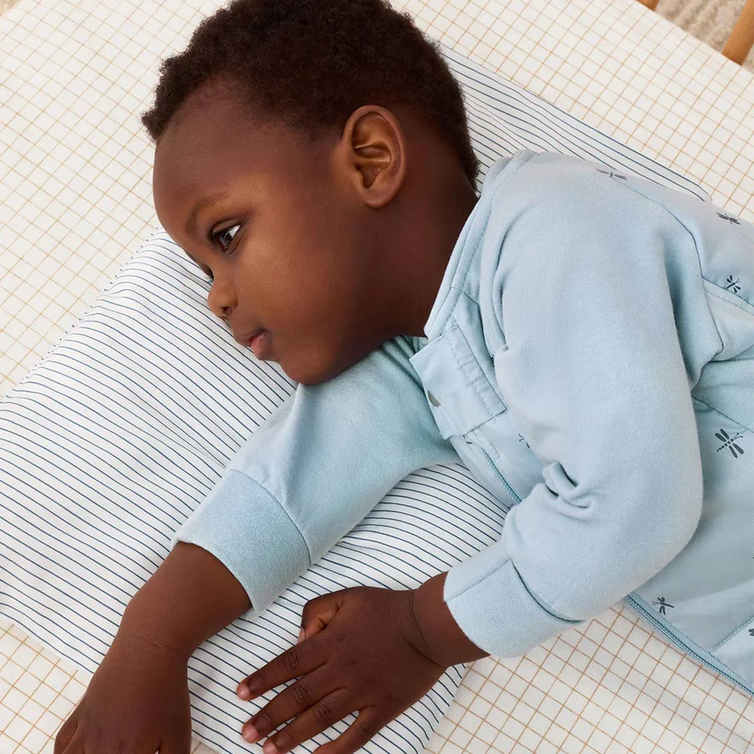 ergoPouch - Organic Toddler Pillow & Case - 0.3 TOG - Midnight Stripe - Image 5