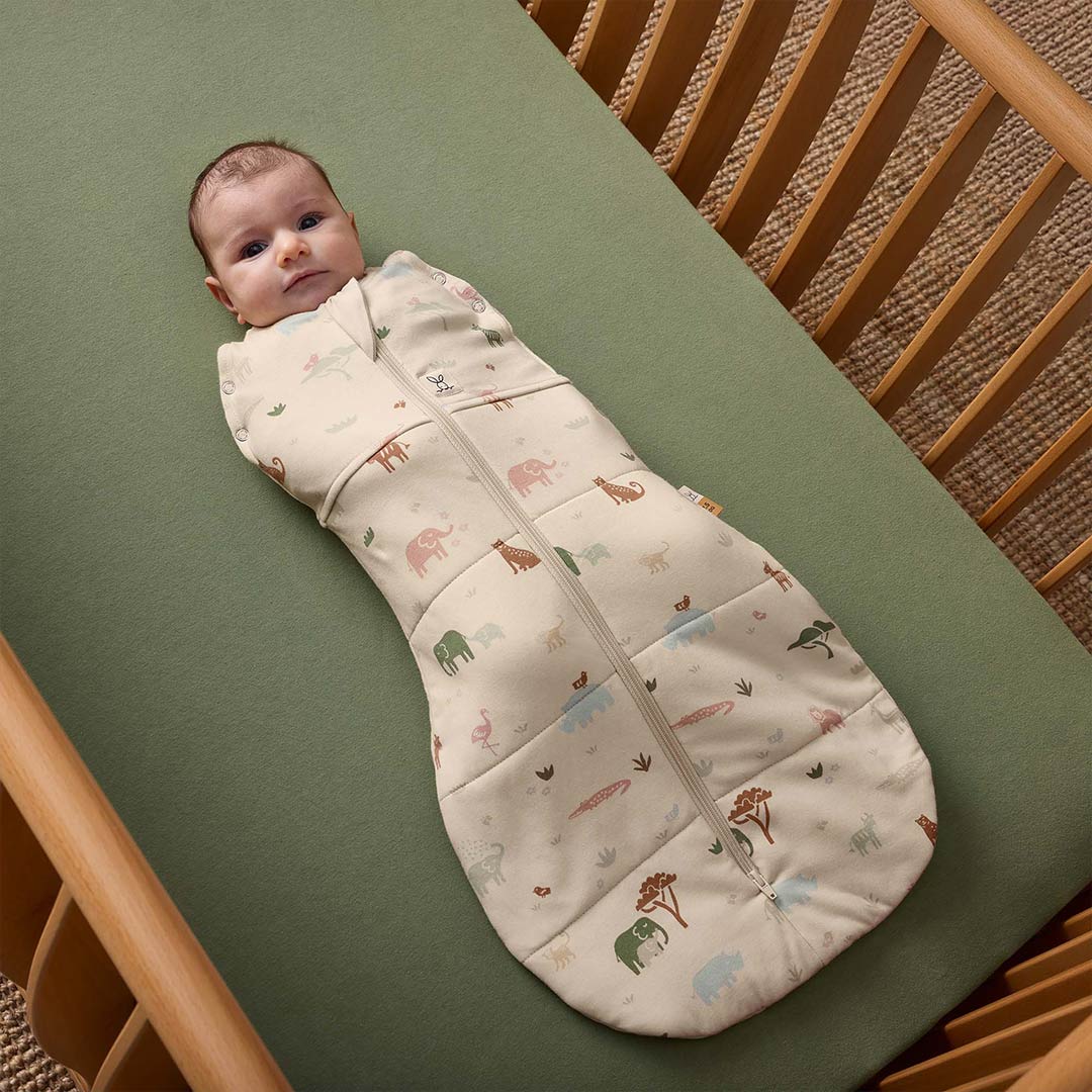 ergoPouch Organic Winter Cocoon Swaddle Sleeping Bag - 2.5 TOG - Savannah - Image 6