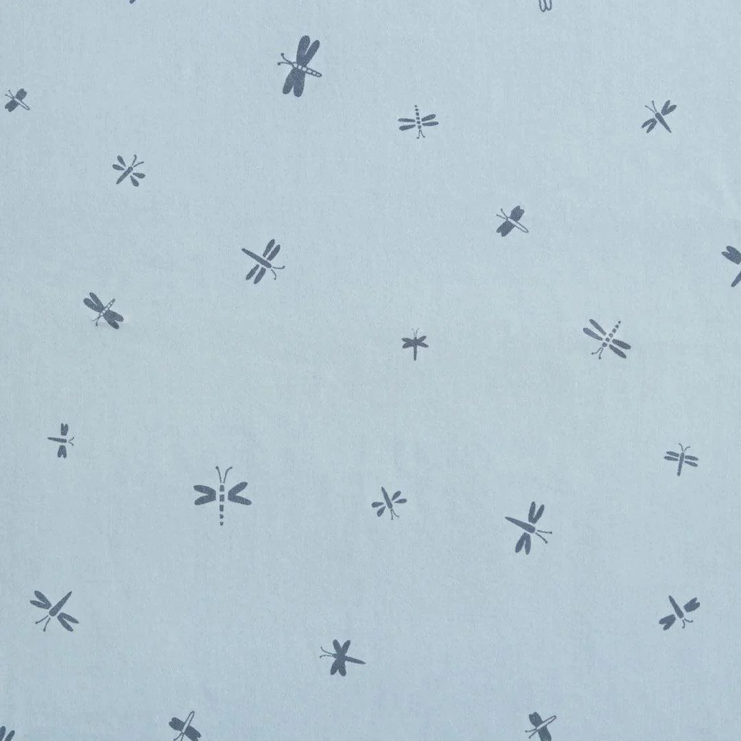 ergoPouch - Organic Winter Long Sleeved 2 In 1 Sleeping Suit Bag - 3.5 TOG - Blue Dragonflies - Image 7