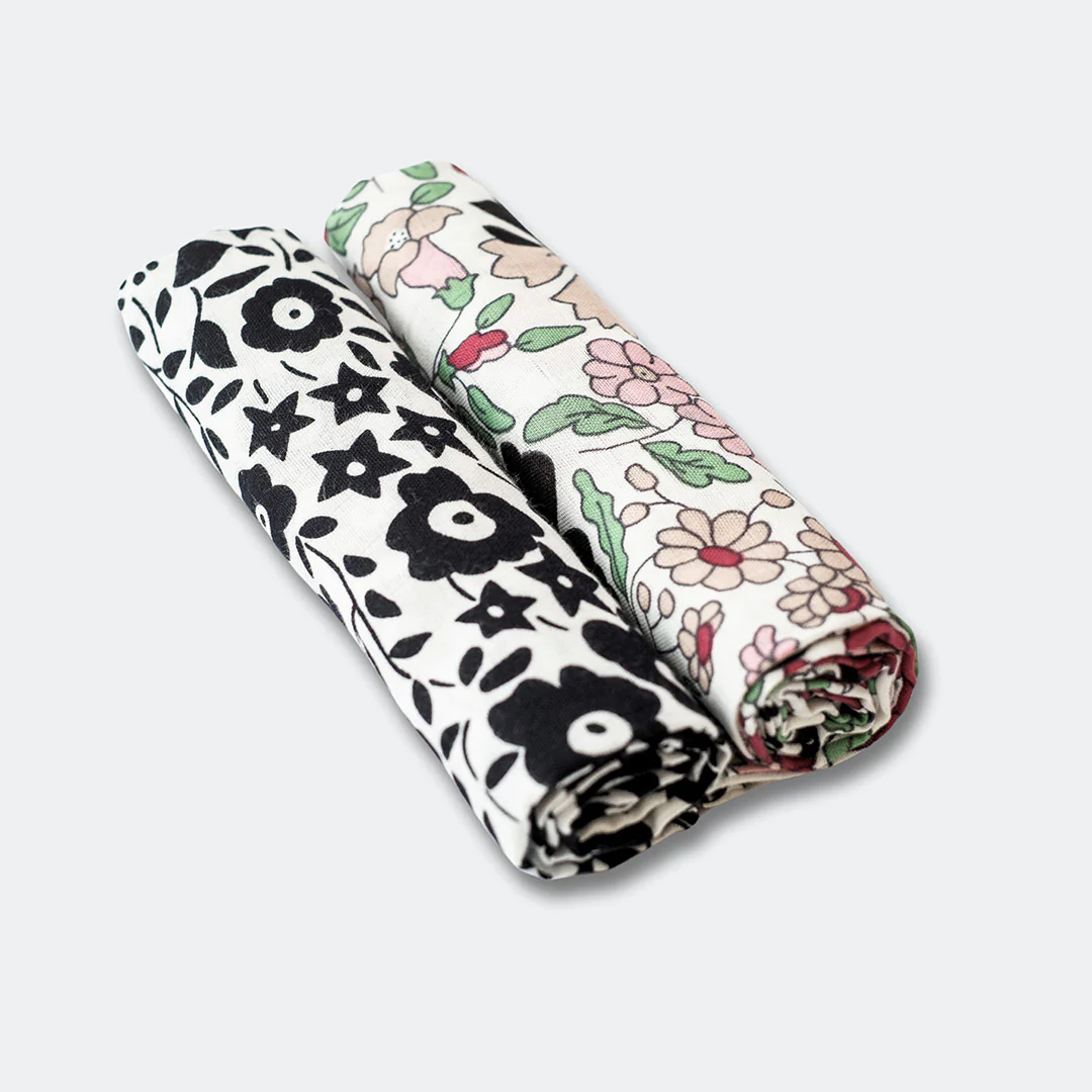 Etta Loves x LIBERTY Sensory Muslin 2-Pack - Multicoloured