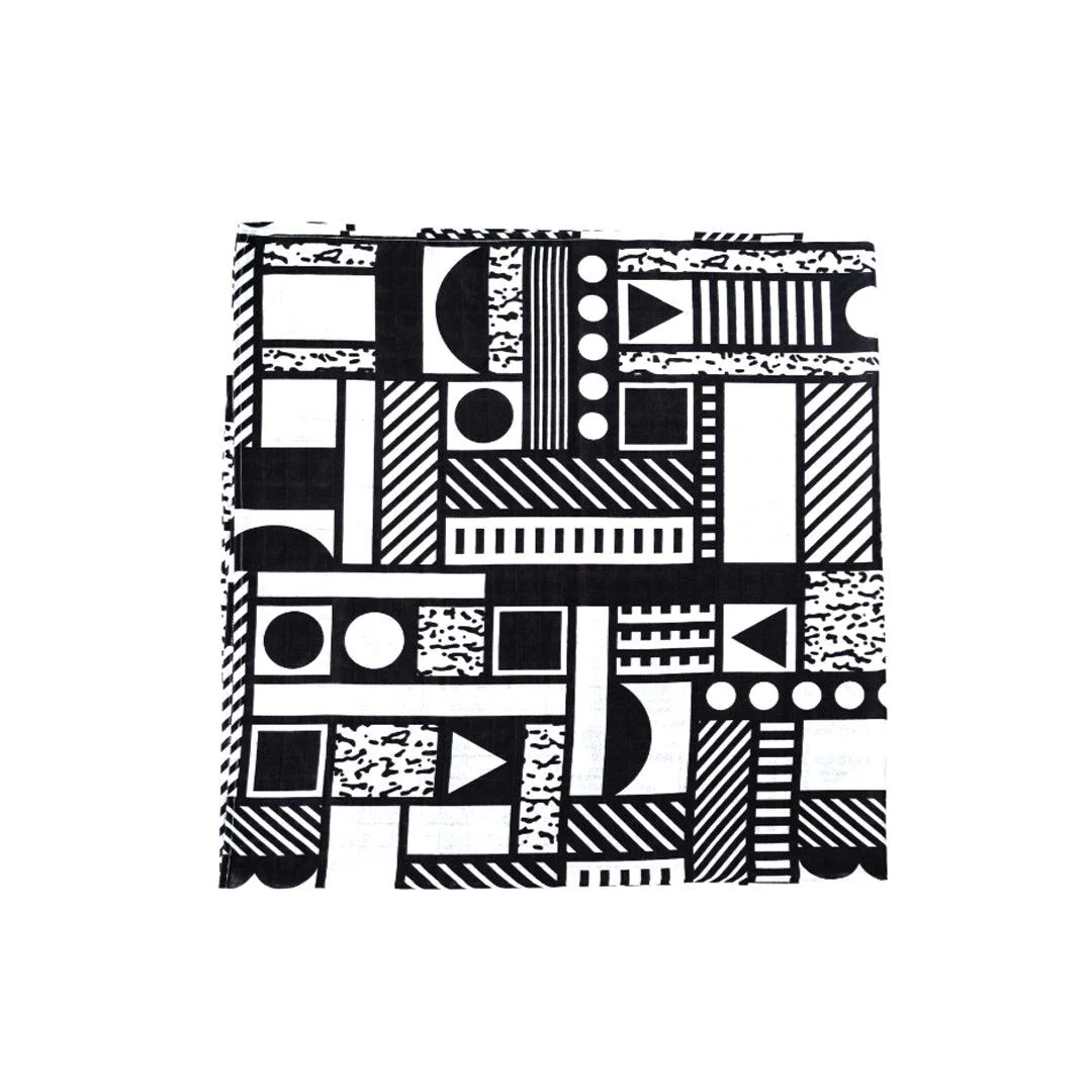 Etta Loves XL Mono Muslin - Black + White