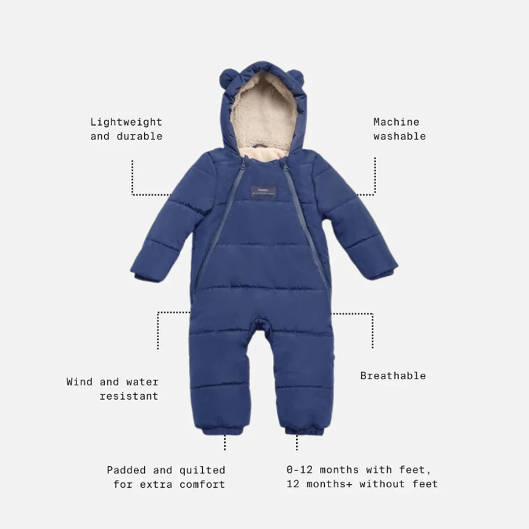 FINNSON Anders Footless Snowsuit - Navy - Image 4