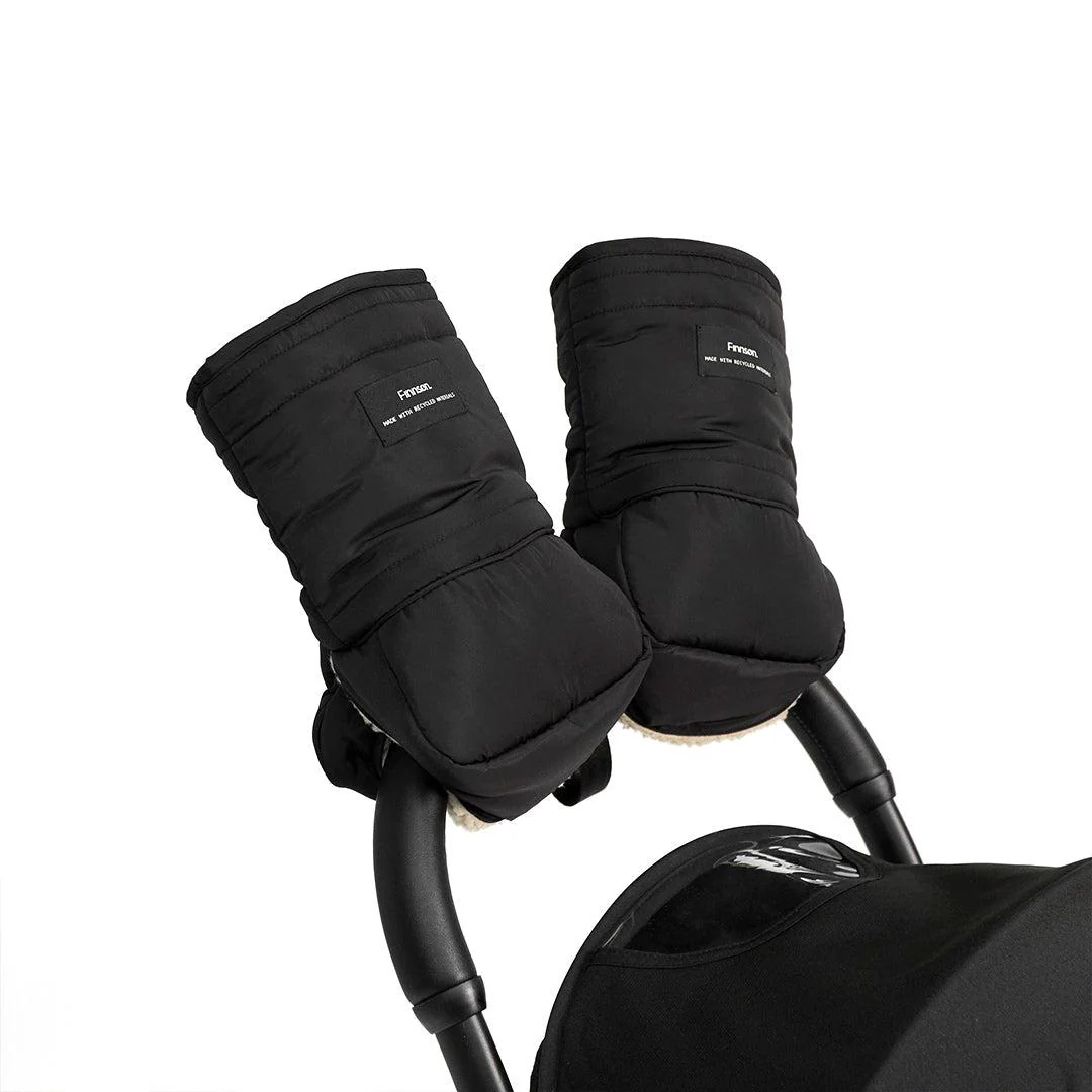 Finnson Astrid Eco Universal Stroller Mittens - Black - Image 8