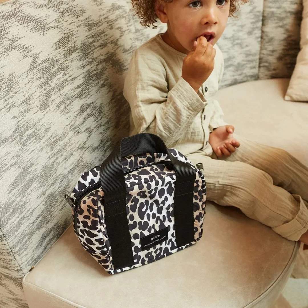 Finnson Ebba Eco Lunch/Snack Cool Bag - Leopard - Image 2