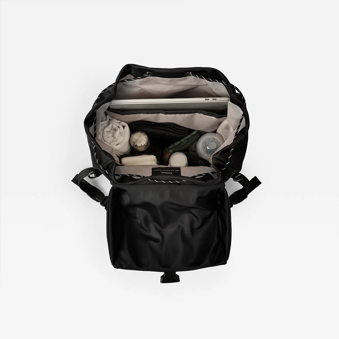 Finnson Elise Eco Changing Backpack & Changing Mat - Black - Image 6