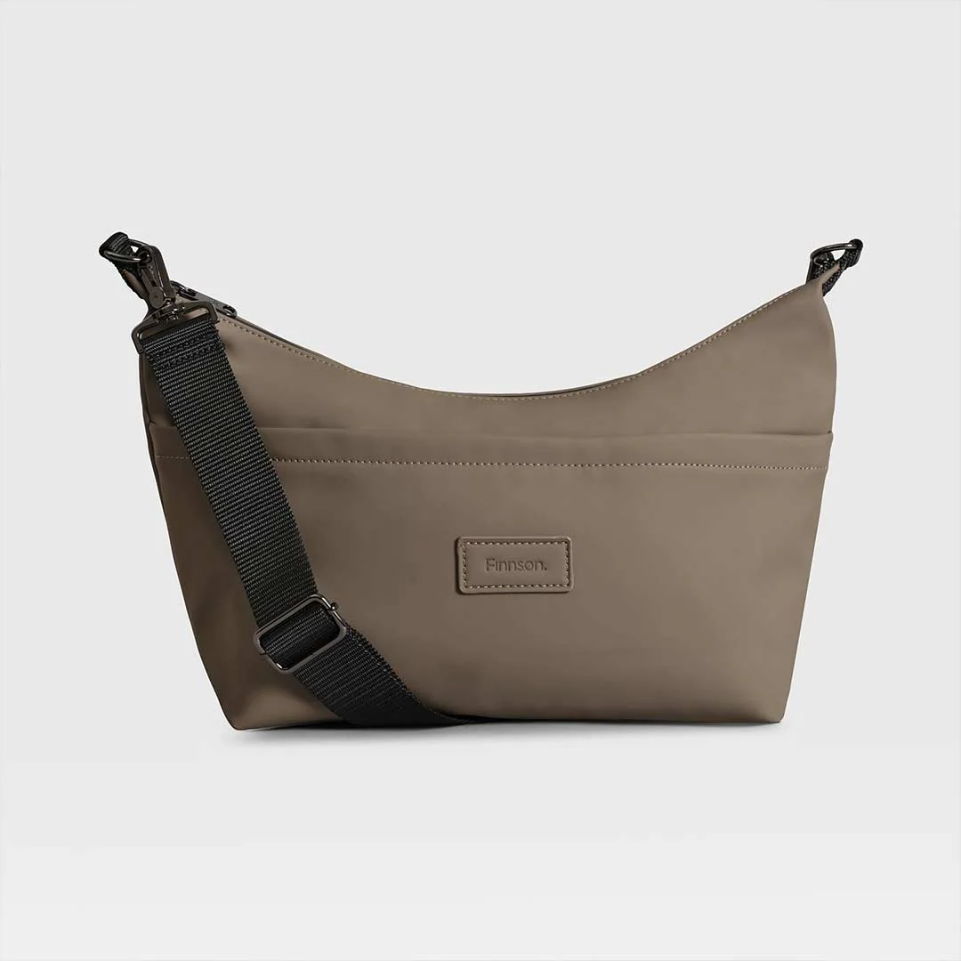 Finnson Fia Eco Oversized Sling Stroller Organiser with Clips - Mocha - Image 6