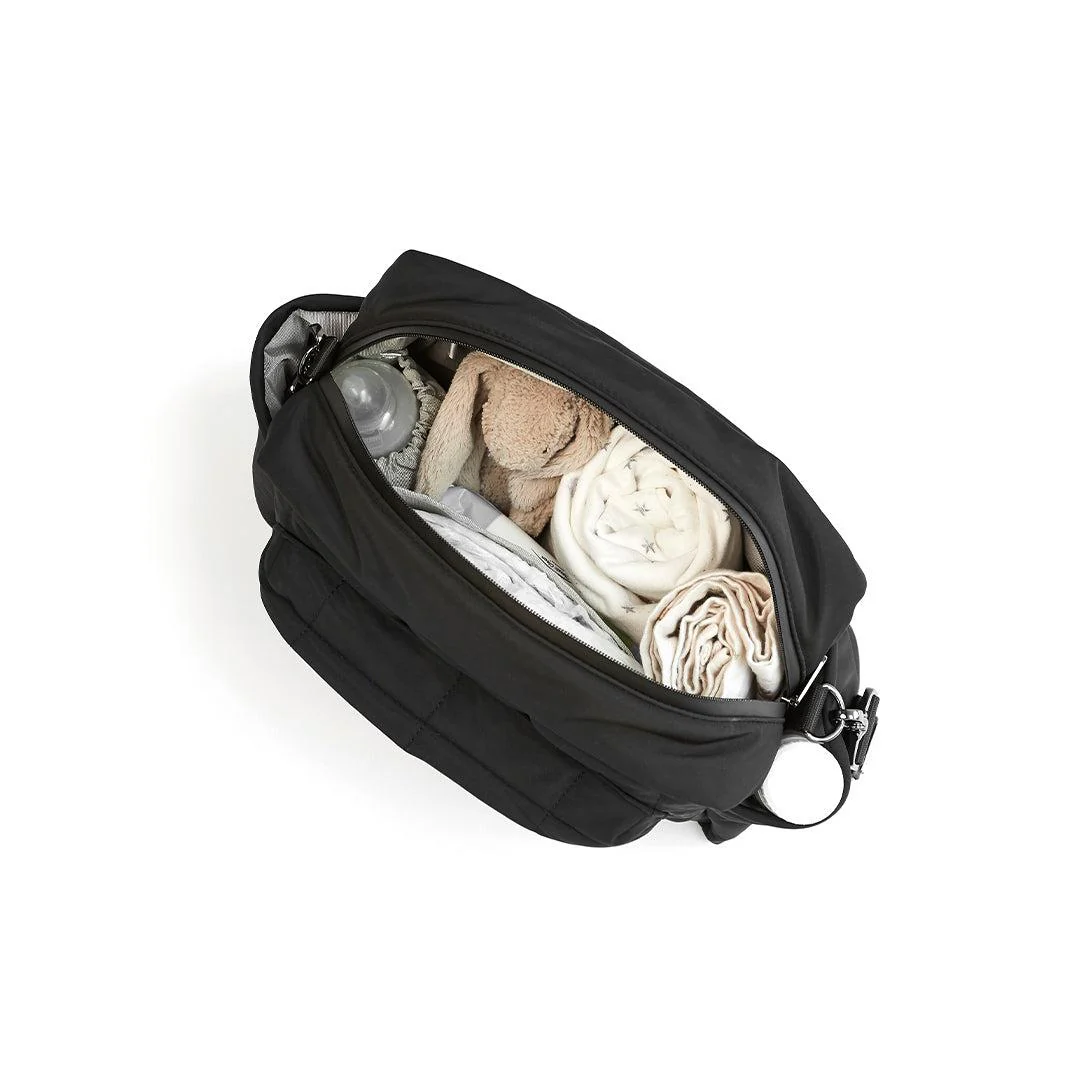 Finnson Freya Compact Changing Bag + Oversized Stroller Organiser - Black - Image 8