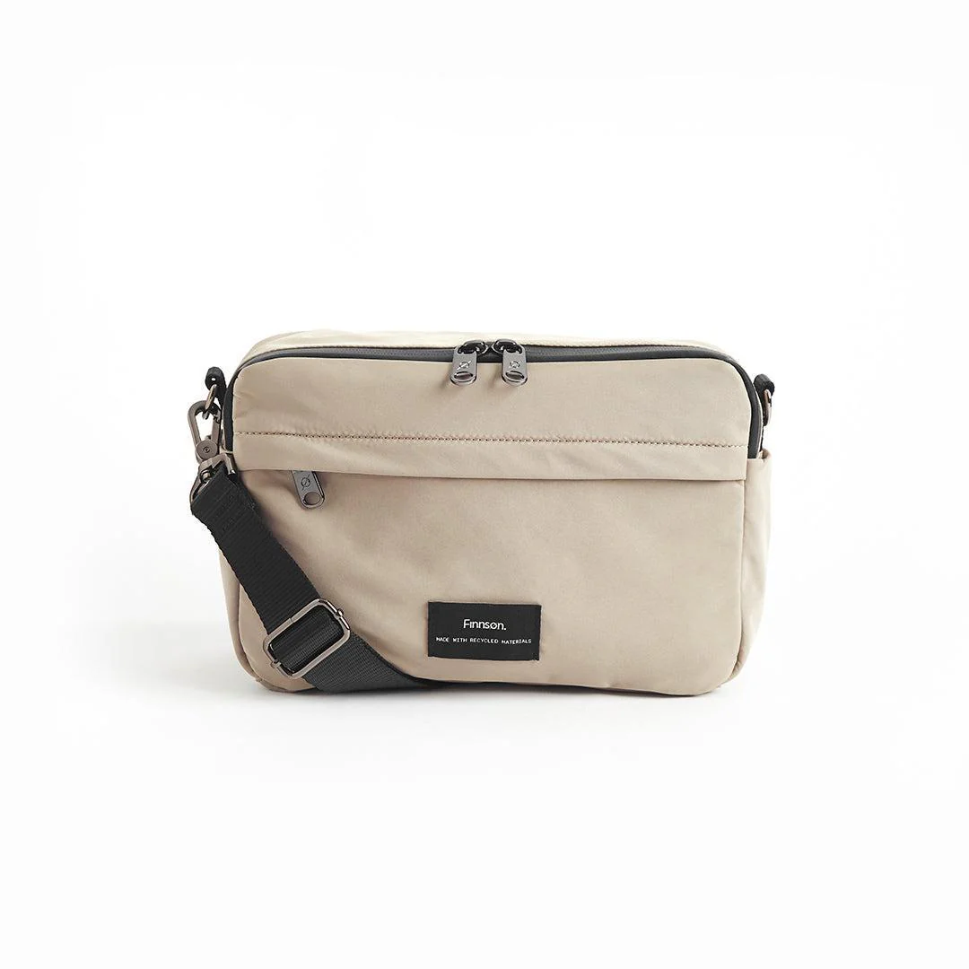 Finnson Frida Eco Stroller Organiser with Stroller Clips  - Taupe - Image 5