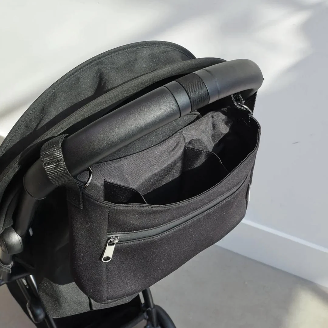 Finnson Odin Eco Stroller Organiser with Built in Stroller Clips - Black - Image 3