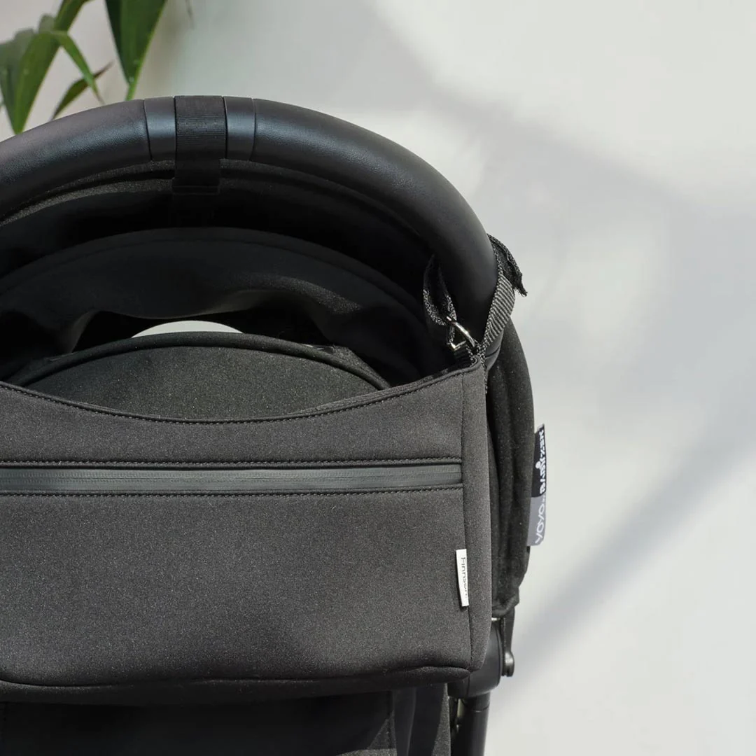 Finnson Odin Eco Stroller Organiser with Built in Stroller Clips - Black - Image 4