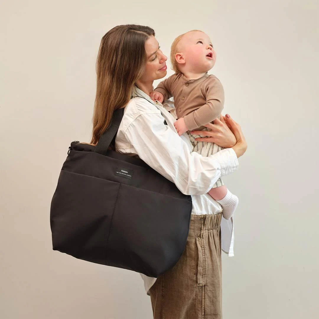 Finnson Sigrid Eco Changing Tote Bag - Black - Image 6