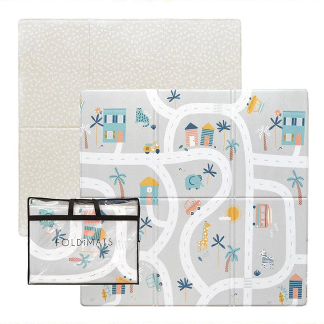 FOLDiMATS Playmat 130x130cm - Tropic Trails Lumi