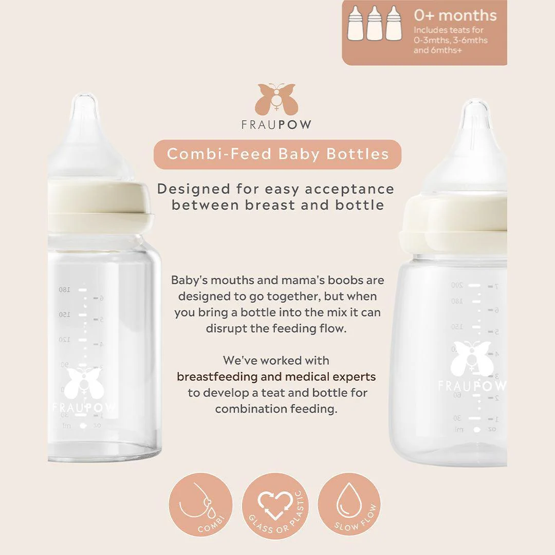 Fraupow Combi-Feed Baby Bottles | Pack of 3 - Image 5