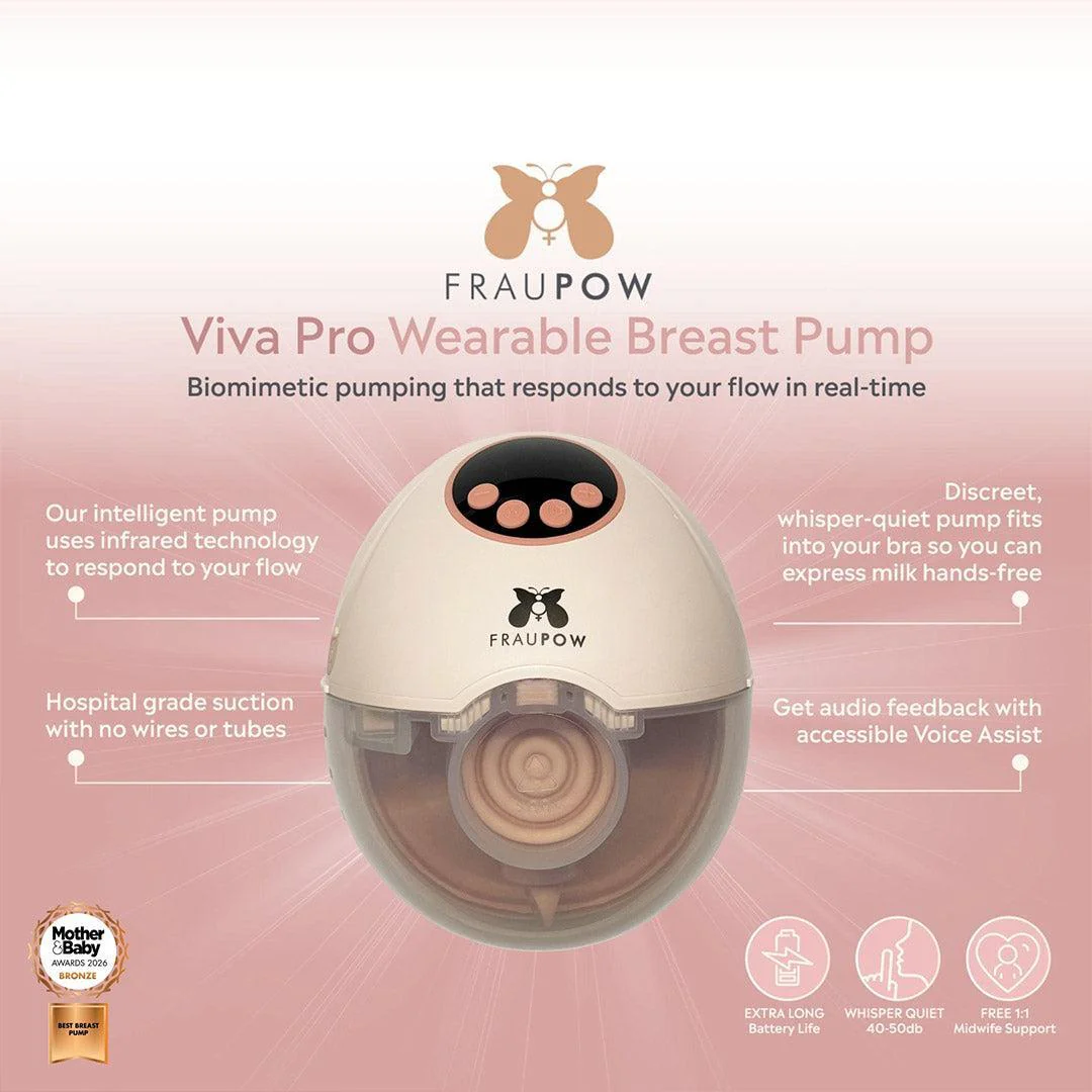 Fraupow Viva Pro Wearable Hands-Free Breast Pump - Pink - Image 12