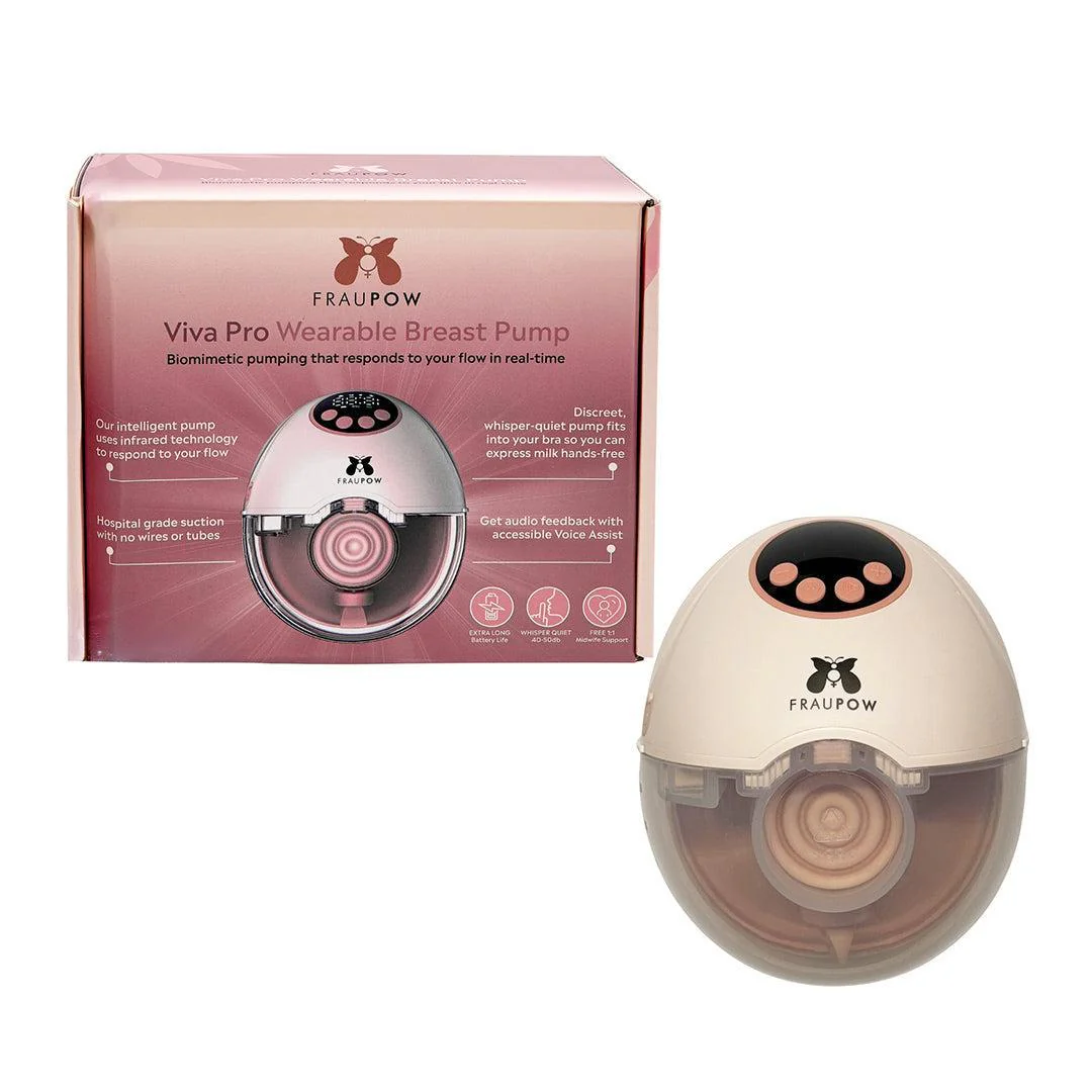 Fraupow Viva Pro Wearable Hands-Free Breast Pump - Pink - Image 19