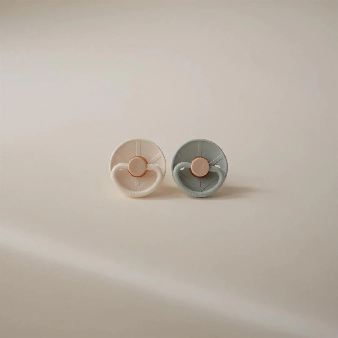 FRIGG Little Viking Latex Pacifier Pacifier - 2 Pack - Sage/Cream - Image 2