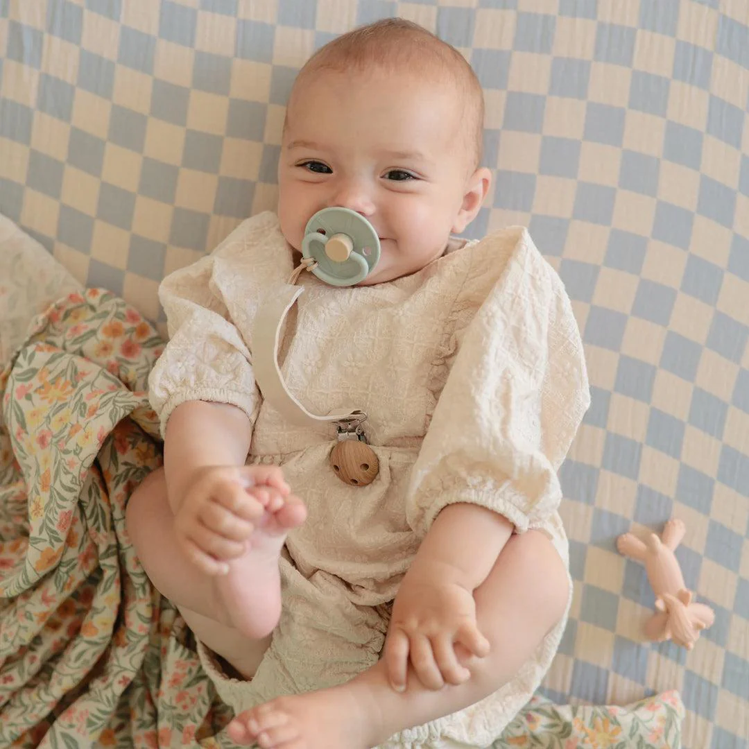 FRIGG Little Viking Latex Pacifier Pacifier - 2 Pack - Sage/Cream - Image 6