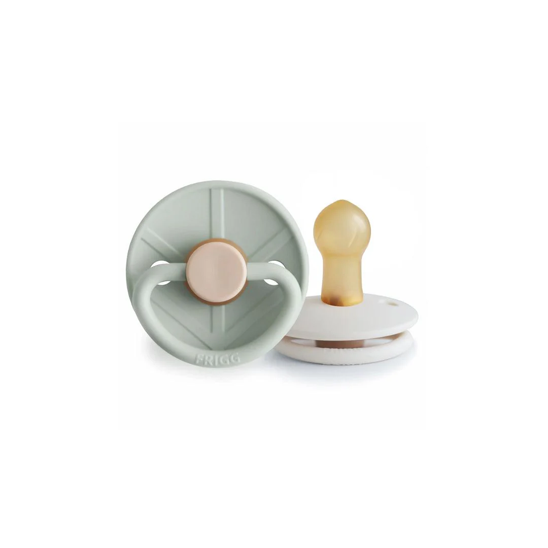 FRIGG Little Viking Latex Pacifier Pacifier - 2 Pack - Sage/Cream - Image 8