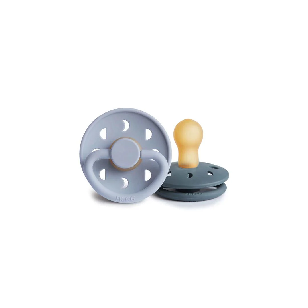 FRIGG Moon Phase Latex Pacifier - 2 Pack - Pack Powder Blue - Slate - Image 5