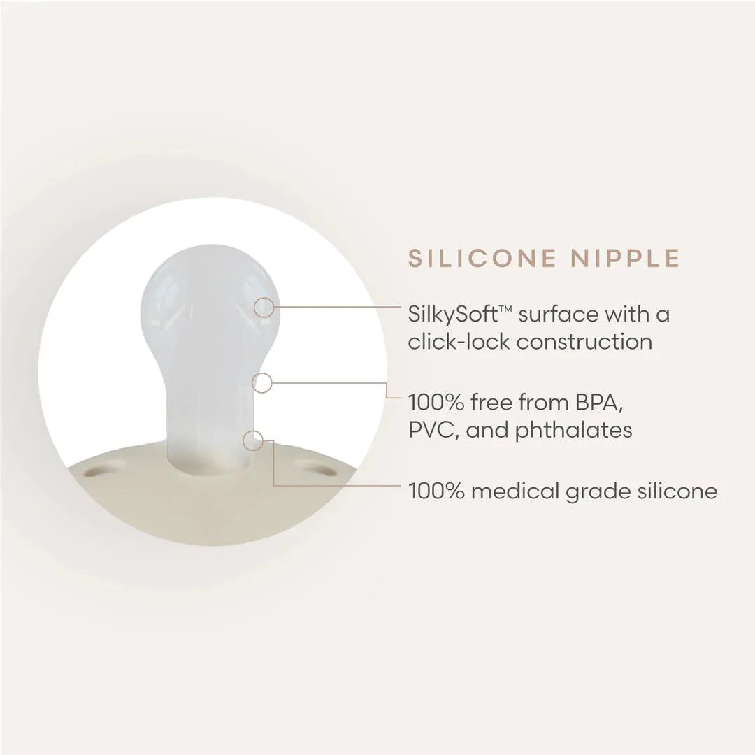 FRIGG Rope Silicone Pacifier - 2 Pack - Cream - Croissant - Image 4