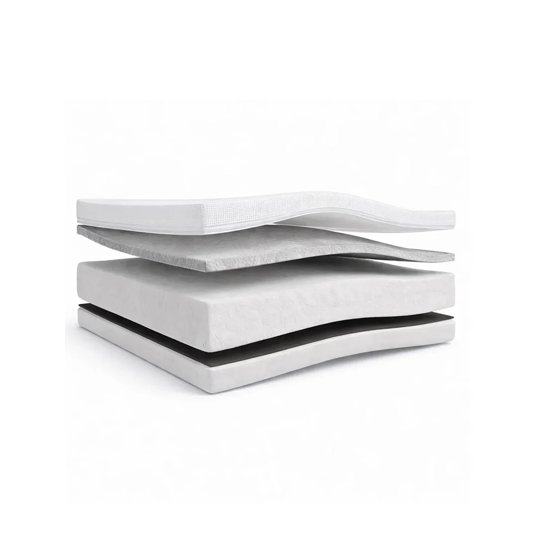 Gaia Baby Dual Fibre Cot Bed Eos Mattress (140 x 70cm) - White - Image 3