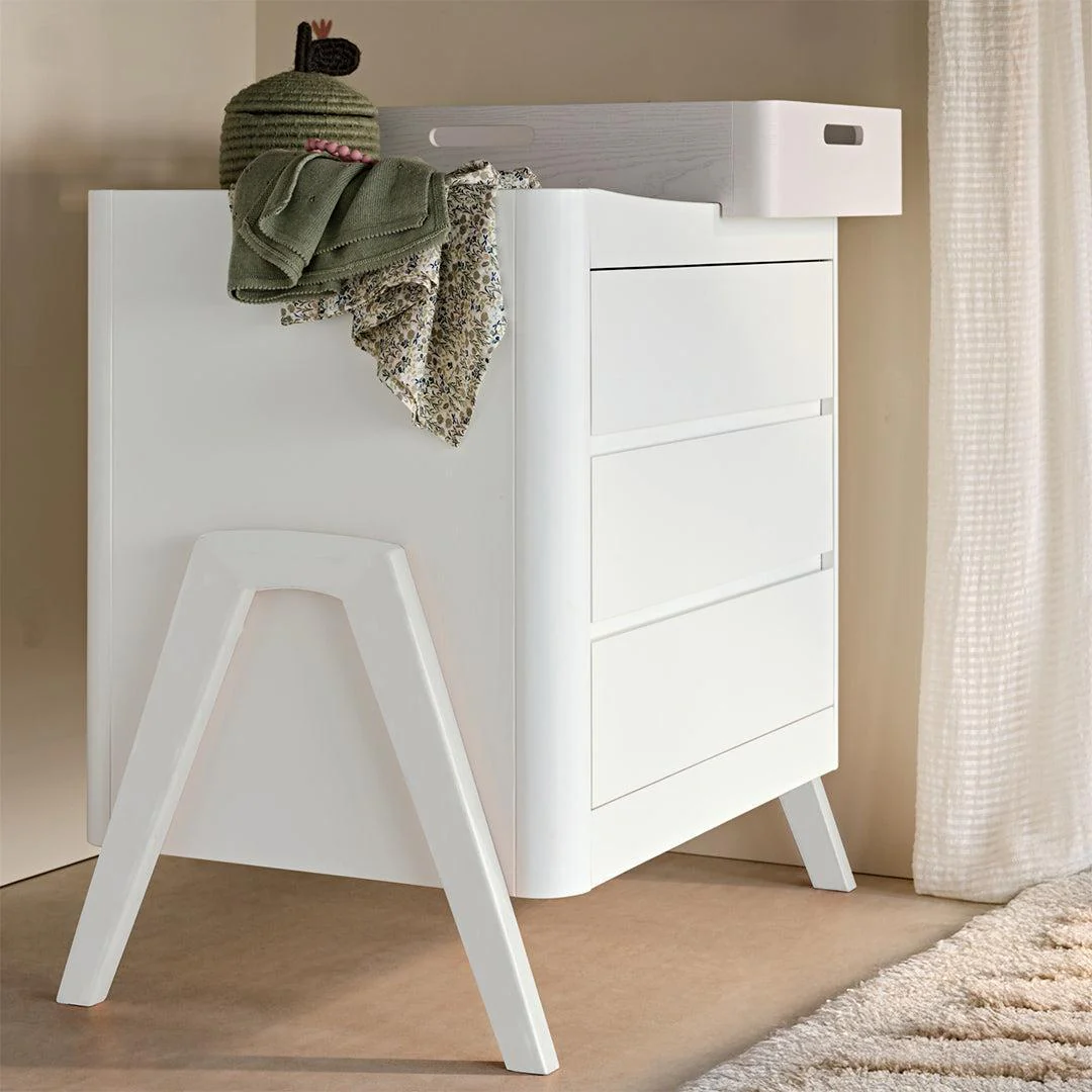 Gaia Baby Hera 'Studio Edit" Two Piece Set (Cot & Dresser) - White - Image 4