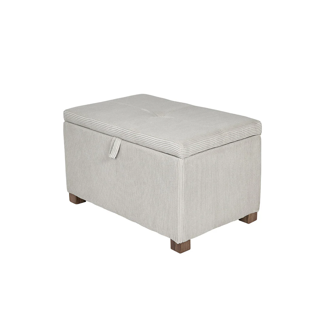 Gaia Baby Serena Footstool - Ecru Corduroy
