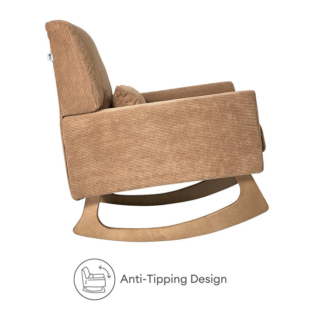 Gaia Baby Serena Rocking & Feeding Chair - Caramel Corduroy - Image 8