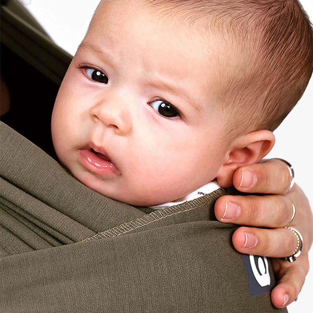 Gaia Baby Gaia Stretchy Baby Wrap Carrier - Organic Cotton - Forest Green - Image 11