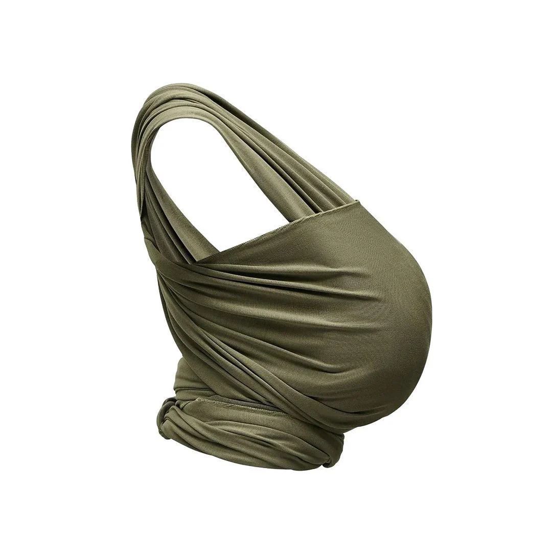 Gaia Baby Gaia Stretchy Baby Wrap Carrier - Organic Cotton - Forest Green - Image 7