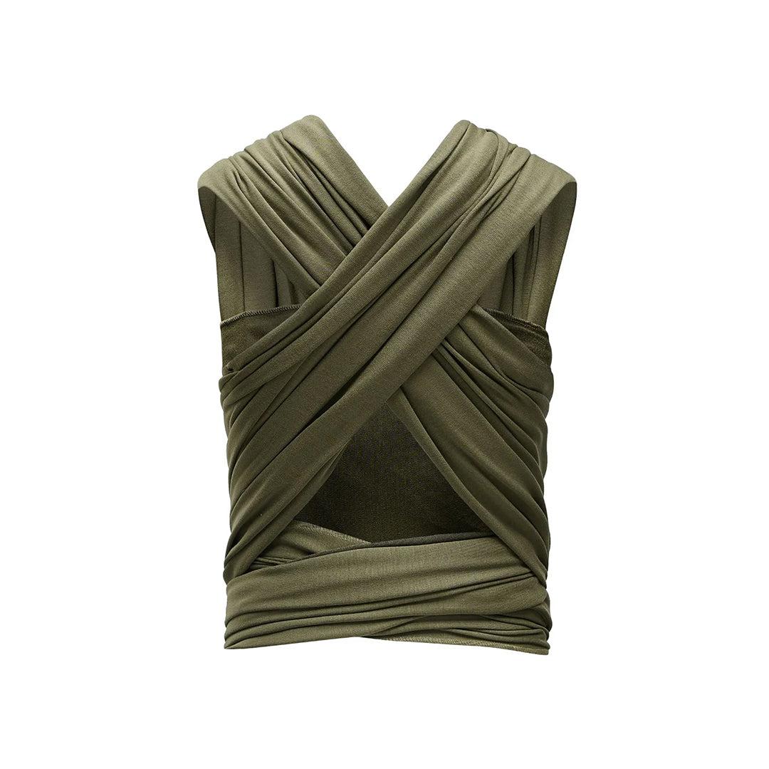 Gaia Baby Gaia Stretchy Baby Wrap Carrier - Organic Cotton - Forest Green - Image 8