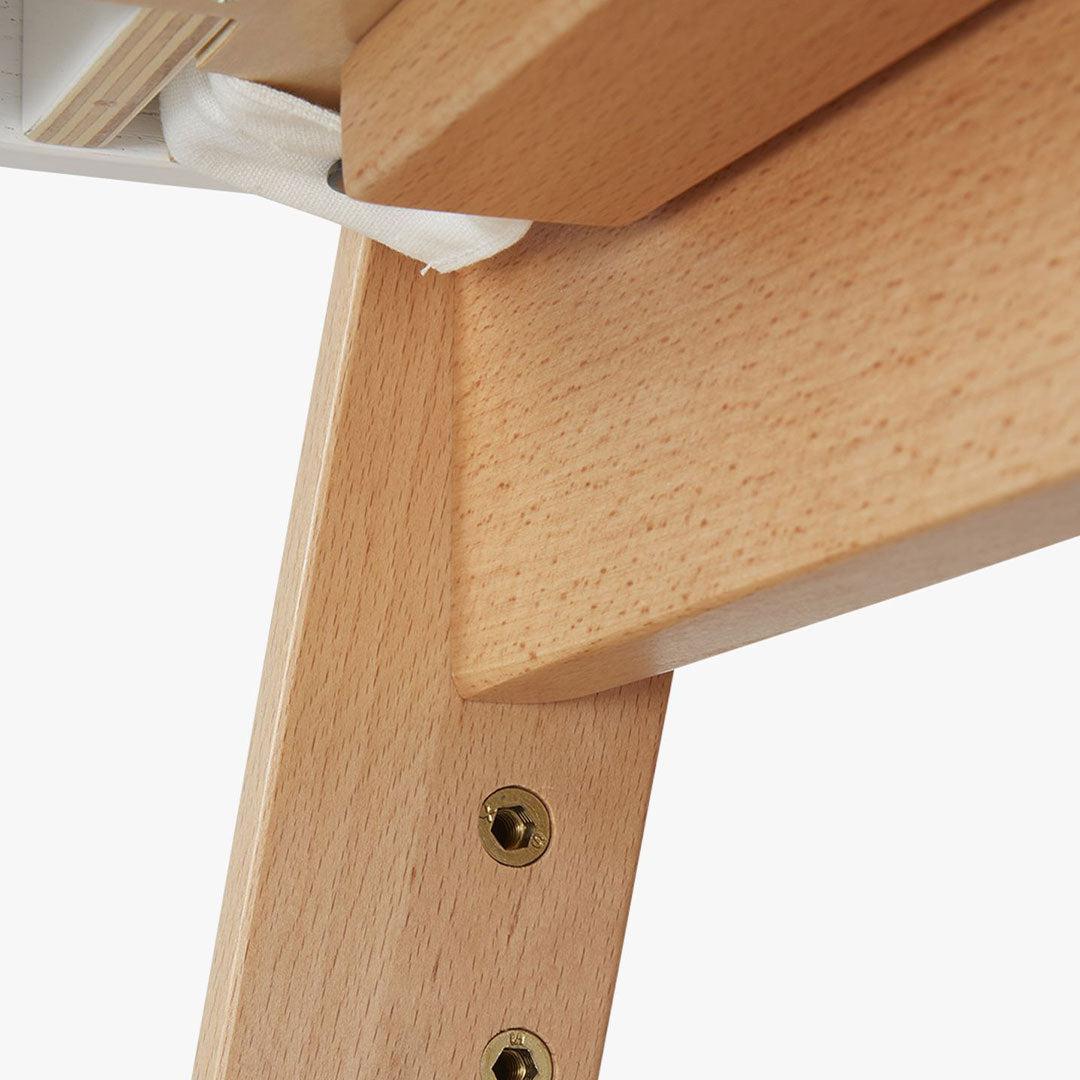 Gaia Baby Hera Cot Bed + Bedside Crib Two Piece Bundle - Scandi-White + Natural - Image 20
