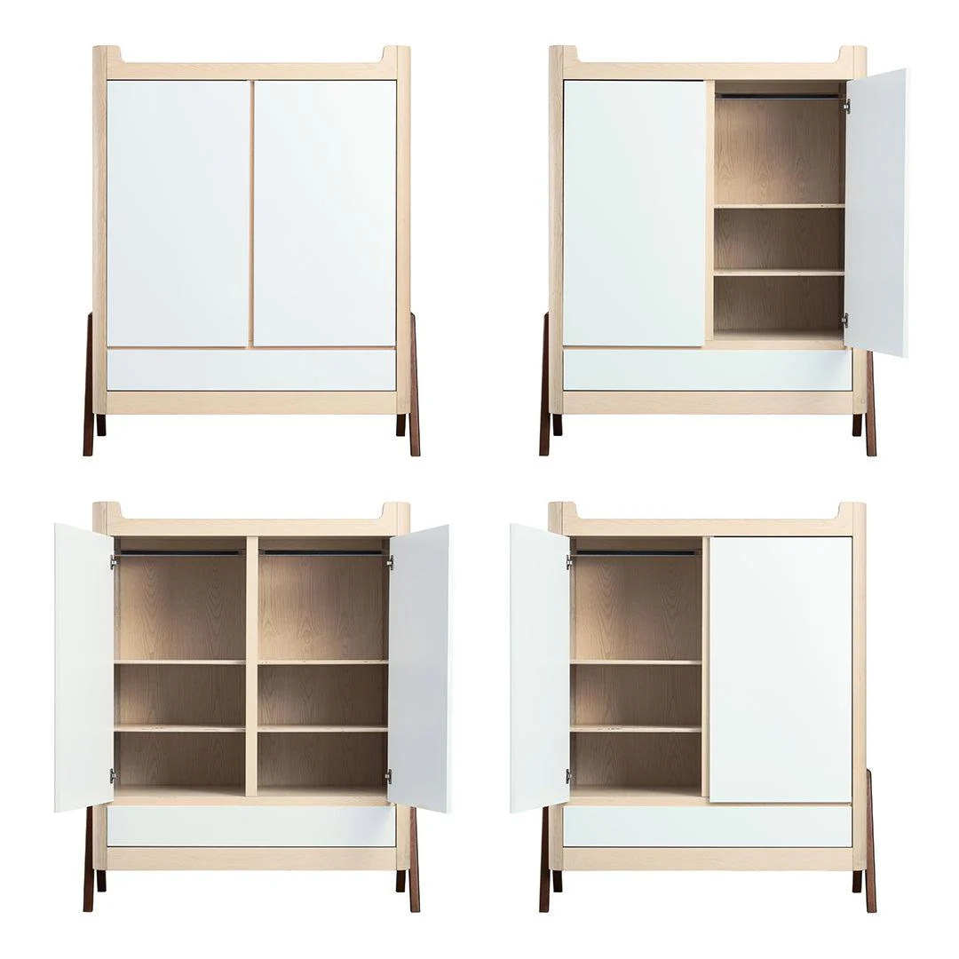 Gaia Hera Wardrobe - Natural + Walnut - Image 12