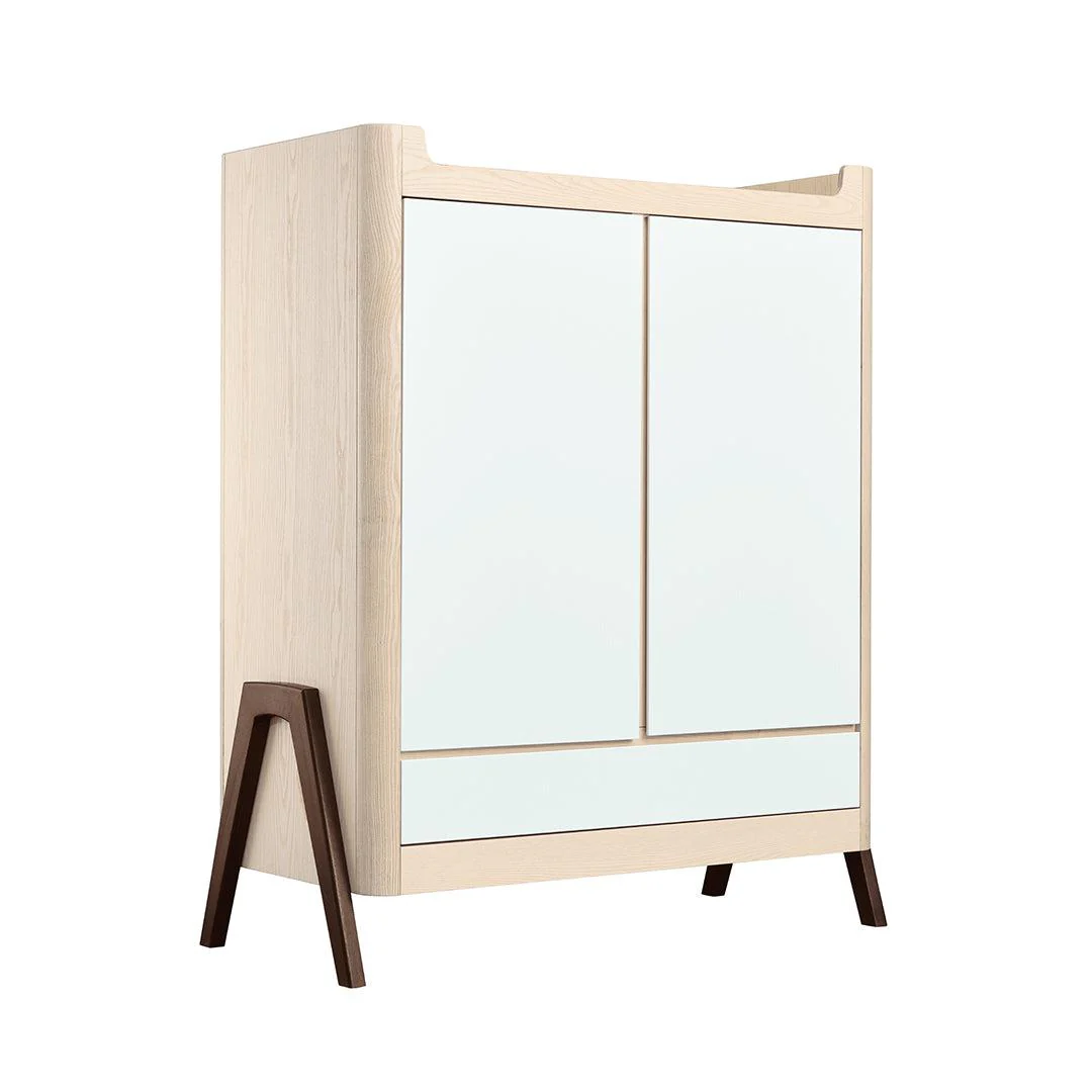 Gaia Hera Wardrobe - Natural + Walnut - Image 6