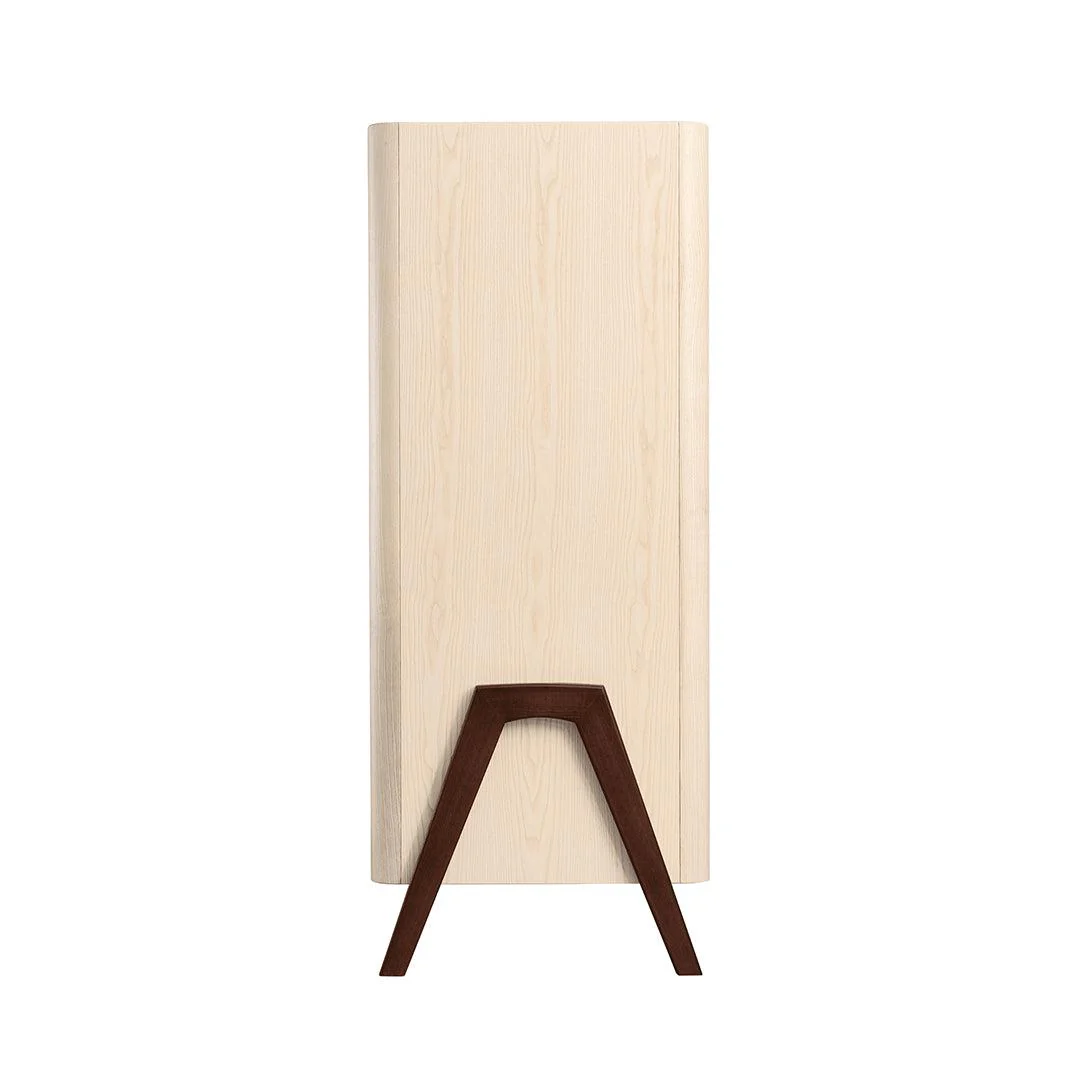 Gaia Hera Wardrobe - Natural + Walnut - Image 13