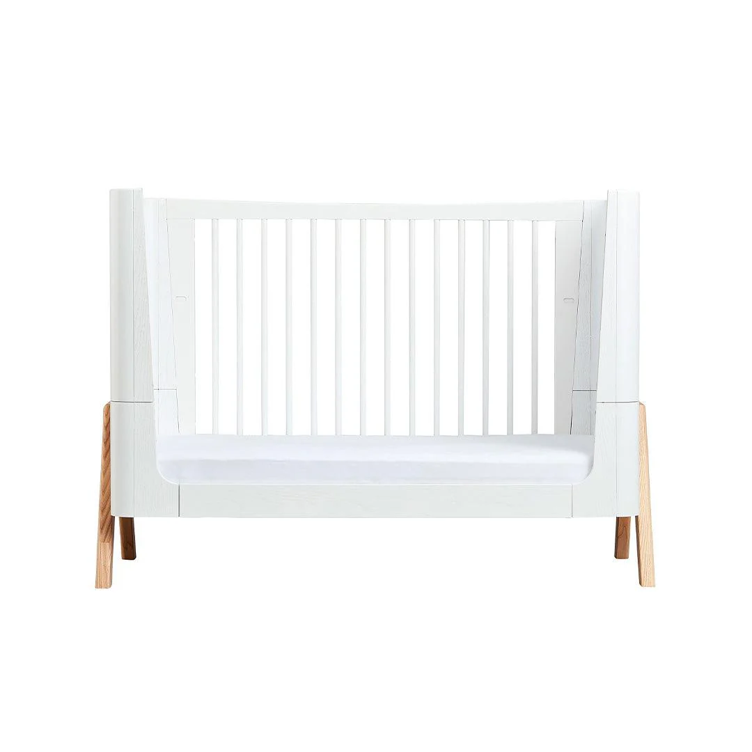 Gaia Baby Hera Cot Bed + Dresser + Wardrobe Three Piece Bundle - Scandi-White + Natural - Image 13
