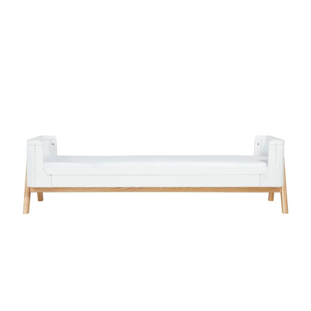 Gaia Baby Hera Junior Bed Extension With Mattress Extension - Scandi White - Image 3