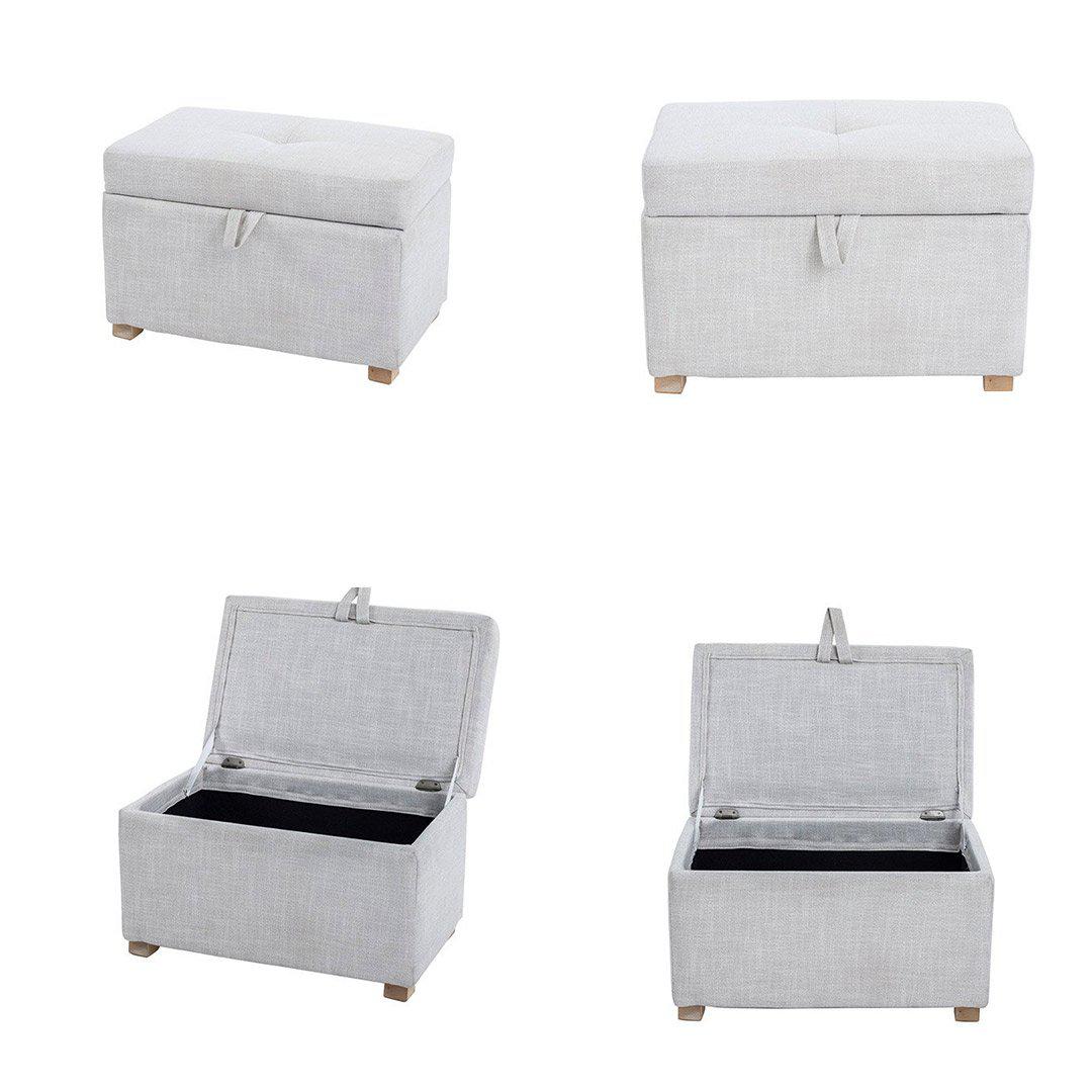 Gaia Baby Rocking Chair & Footstool - Oat - Image 4