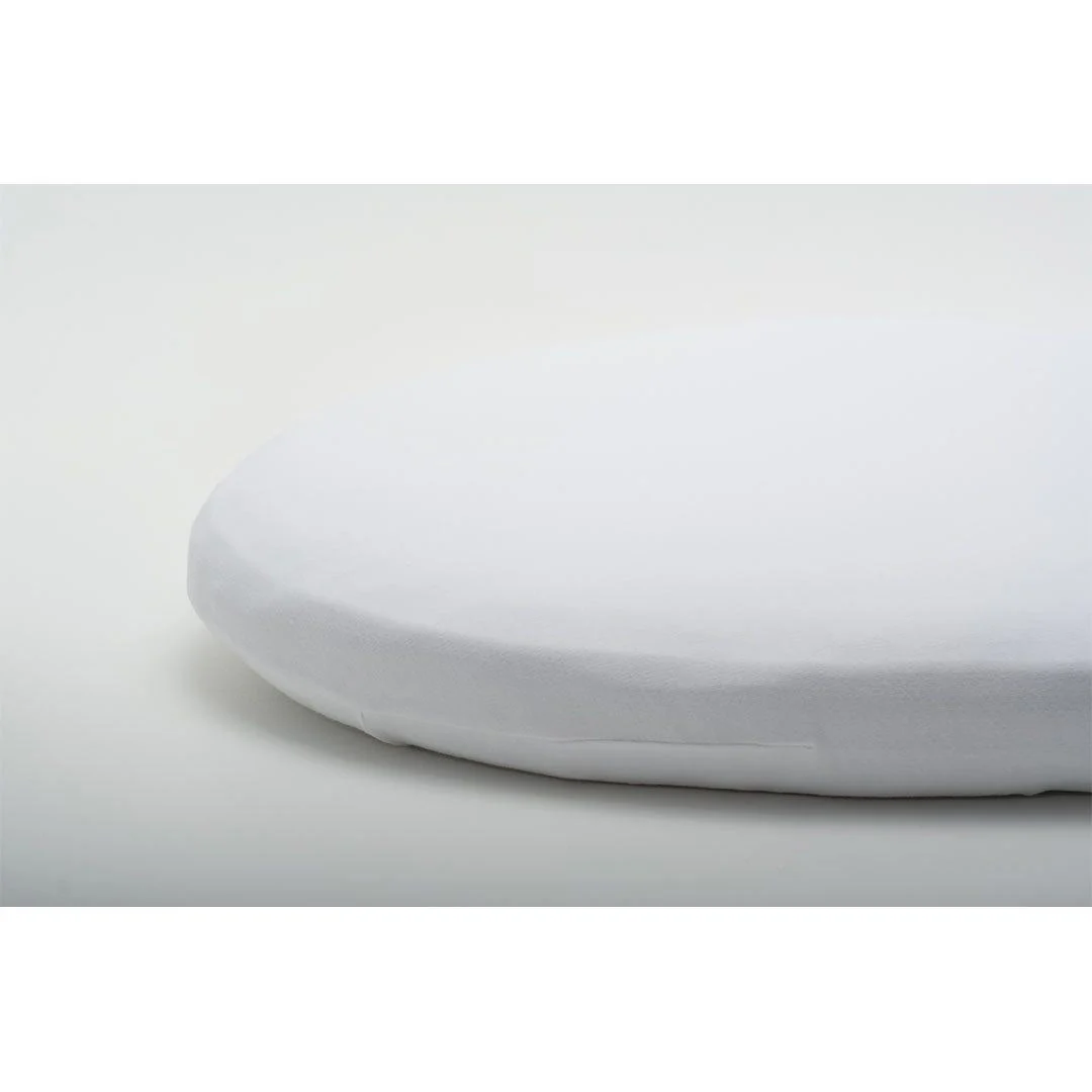 Gaia Baby Serena Co-Sleeping Crib Fitted Sheets - White - 2 Pack - Image 5