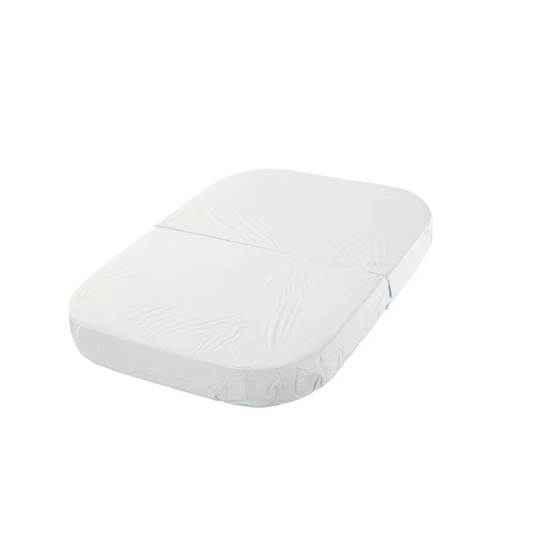 Gaia Baby Serena Mini Cot Mattress - 2 Piece + Cover - White - Image 2