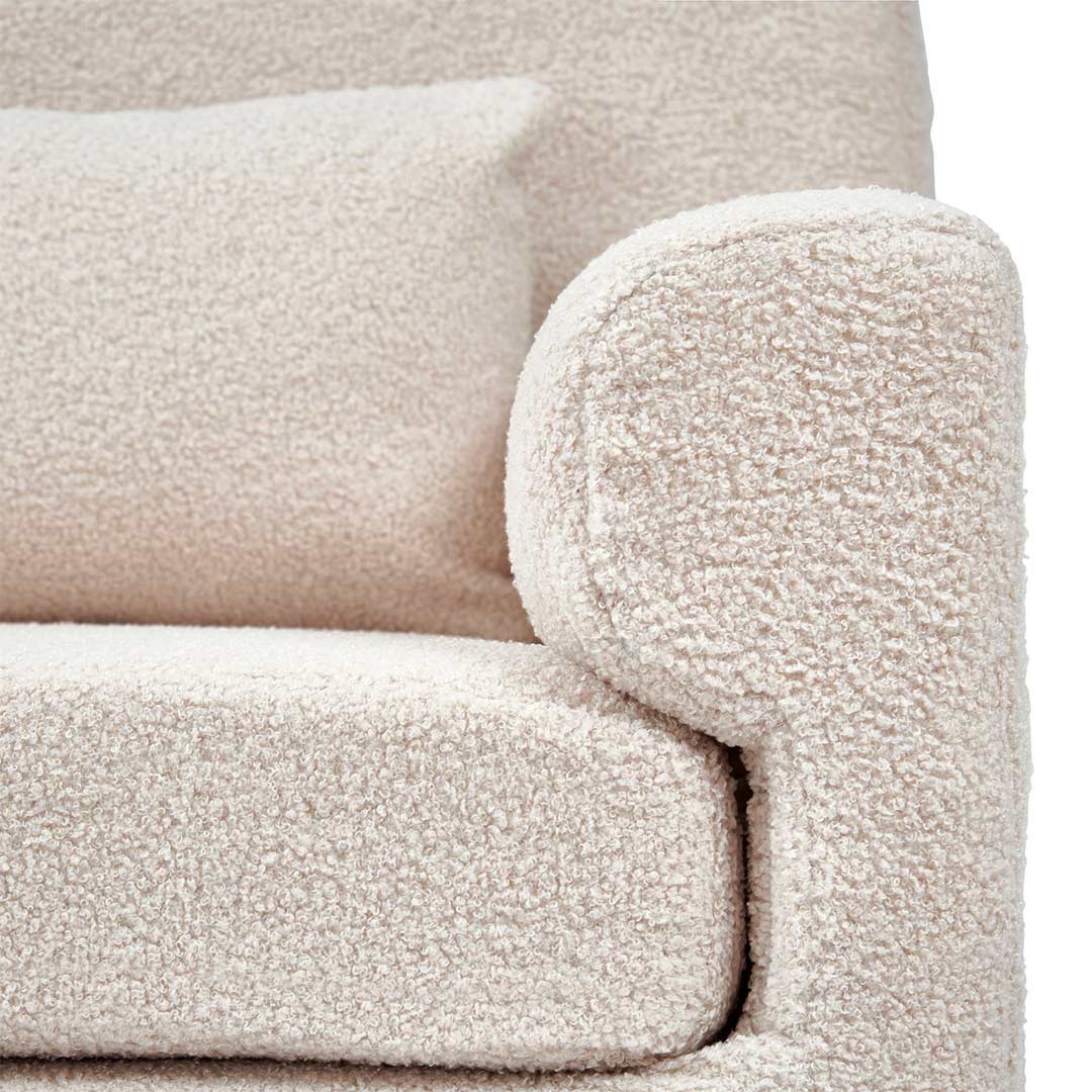Gaia Baby Serena Rocking & Feeding Chair - Biscuit Bouclé - Image 4